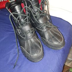Polo strap black boots. Original ralph Lauren.