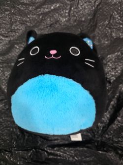Black and blue cat squishmallow