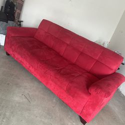 Red Sleeper Sofa 