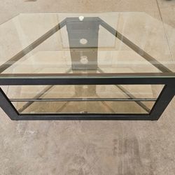 Black/Glass Entertainment Table