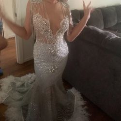 Silver Prom Dress 