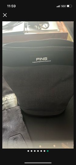 NWT Ping Range Bag, Foam Balls, Towel