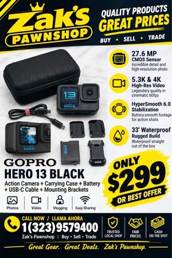 GoPro Hero 13 Black Action Camera Bundle