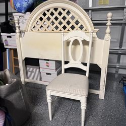 FREE Lattice Headboard and Chair
