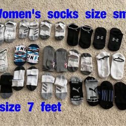 Women's  ankle  high (size small)  socks  -  .50  a pair