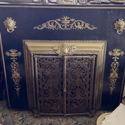 Antique 19th Century Fireplace Surround/Overmantle