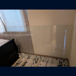 Custom top glass for dinner table