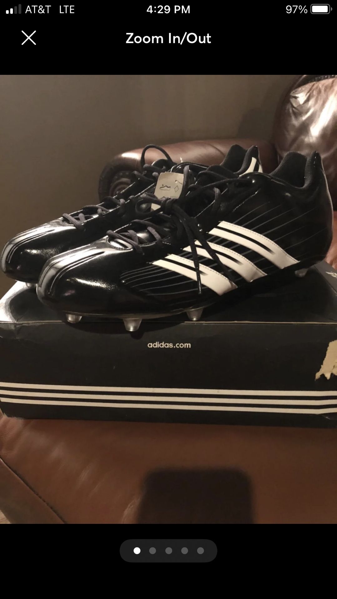 Adidas Size 17 Football Cleats