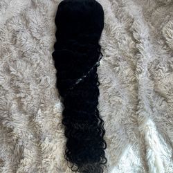 30 Inch Deep Wave Lace Front Wigs Human Hair 13x6 HD Transparent Curly Wig Human Hair 200% Density Glueless Wigs Human Hair Pre Plucked Bleached Knots