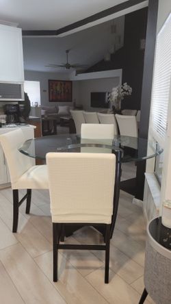 54 inch round table and chairs