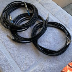 Three Cables For guitar. All Three $15