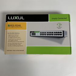 Luxul XGS-1024S ~ 24 port Gigabit Flex Mount Network Switch ~ New in Open Box