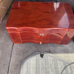 Cigar Humidor And Extras $50