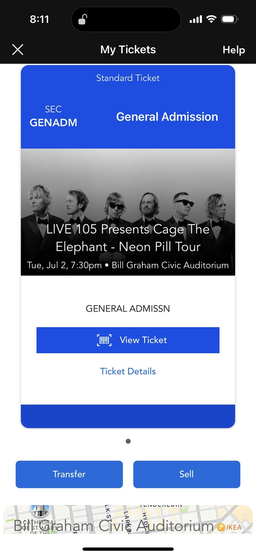 Cage The Elephant -SF July 2