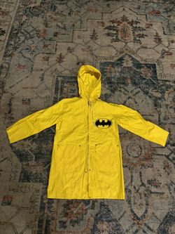 Rare 1980s Batman Rain Jacket Kids Size 8