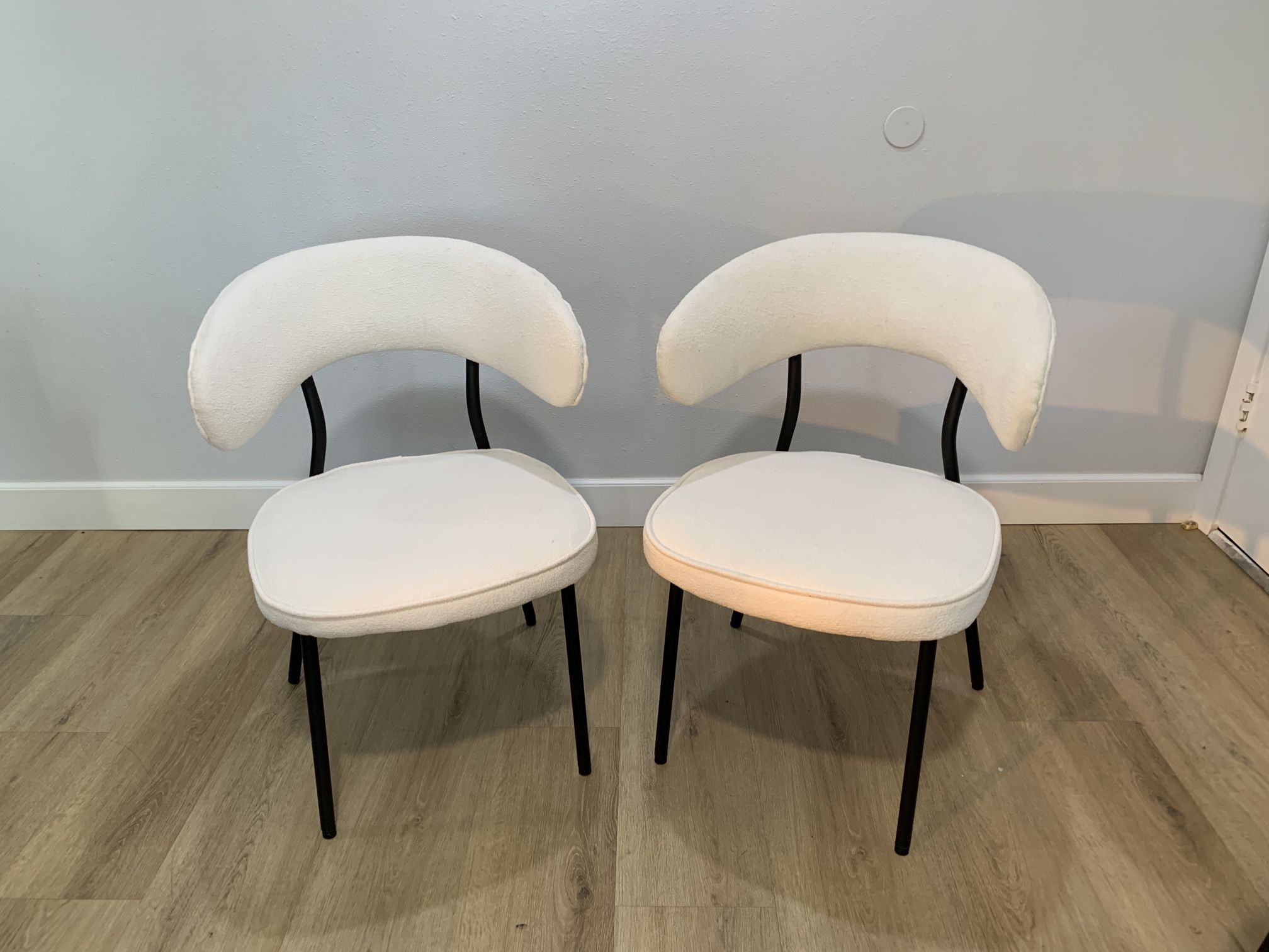 Chairs 2 piece set $90, for Living Room, Dining Room(White)