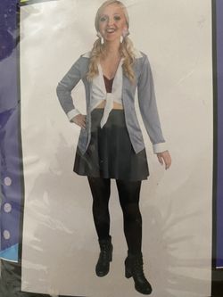 90s School Girl (brittney Spears Like) Halloween Costume  Size L NIB