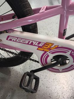 A girl 16 inch royal baby freestyle bike by next