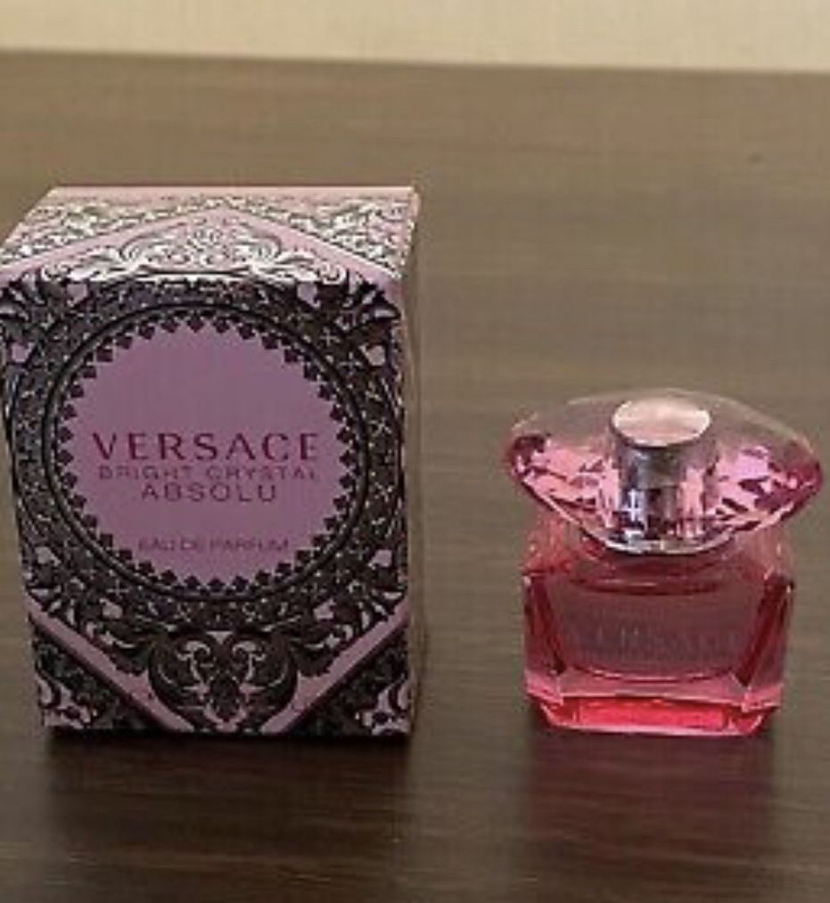 Versace Bright Crystal Absolu Eau de Toilette Mini Splash For Women 5 ml New