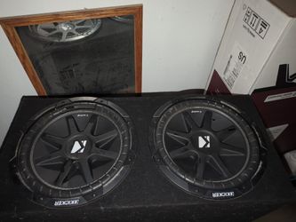 Sub Box Only! Box For Dual 12in Subs, Blown Kicker Subs. 