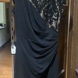 Black knee length formal dress Size M (new with tag never been worn)- Tadashi Shoji