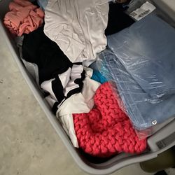 Large Storage Container Of Clothes