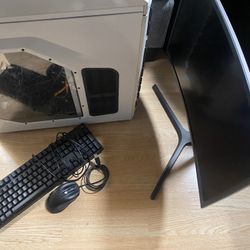 Custom Gaming Pc w/Monitor,Keyboard,Mouse and Cables
