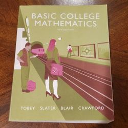 Basic COLLEGE Mathematics 8th Edition Book 