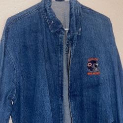 Vintage Chalk line Chicago Bears Denim Jacket