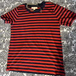 Women's Striped Chain-Neck T-Shirt Size Sm.
