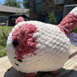 Handmade Loaf Cat Plushie With X 