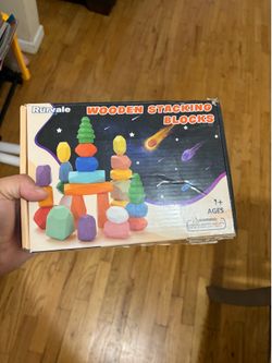 Wooden stacking blocks