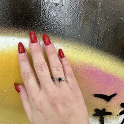 10k BLACK DIAMOND RING 