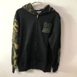 Men's BAPE X Undwoodland CamoShark Hoodie Black 