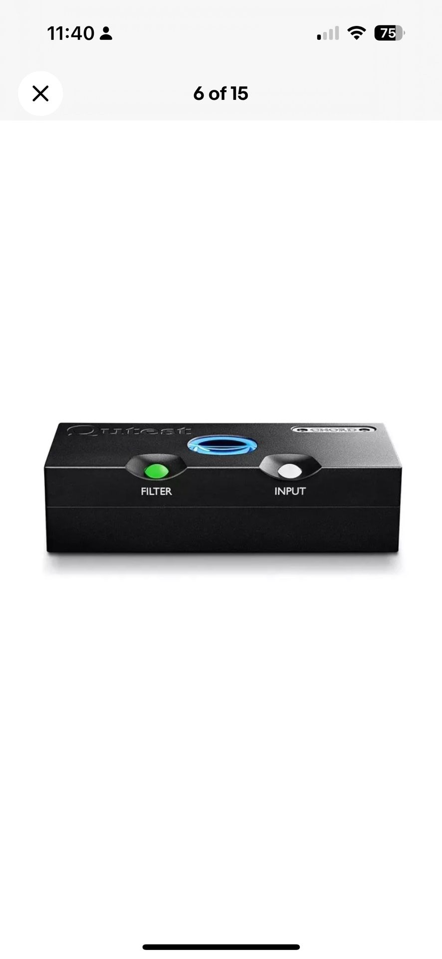 CHORD Qutest DAC Converter Black USED
