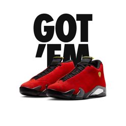 Jordan 14 Ferrari (2025) Size M 10.5,11,11.5,12