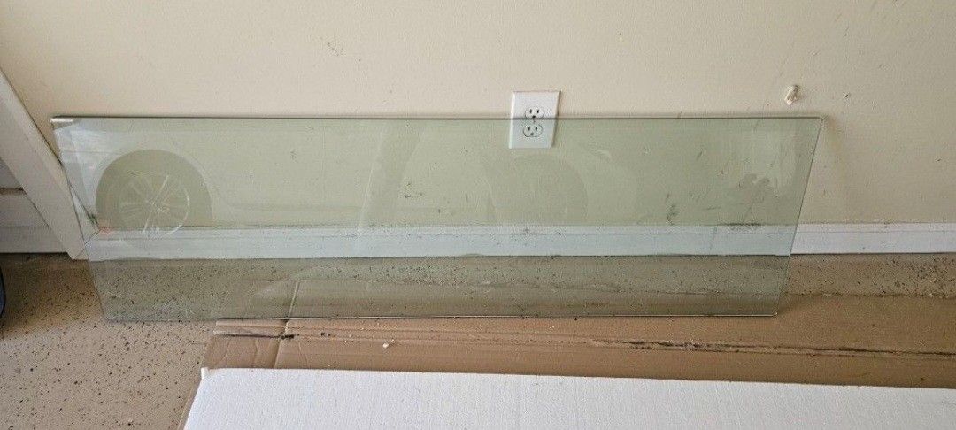 BEVELED EDGE TABLE GLASS TOP - 52" x 16"