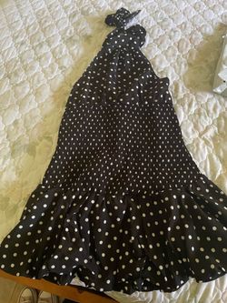 Polka dot dress (size L)