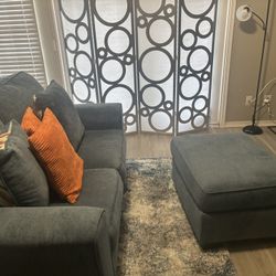 Loveseat and Ottoman
