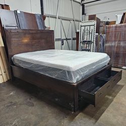 Queen bed and mattress