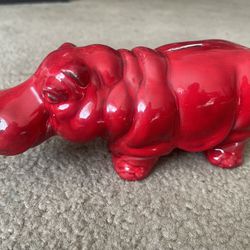 vintage ceramic hippo Piggy Or Coin bank