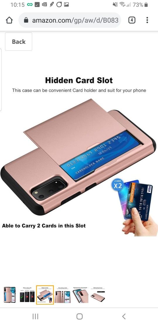 Samsung Galaxy S20 5G Case With Credit Card Holder