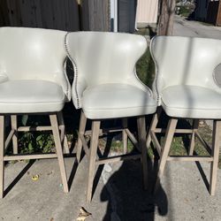 Set Of 3 Swivel Barstools