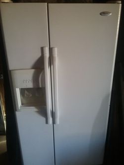 Older Whirlpool Double Door Refrigerator 
