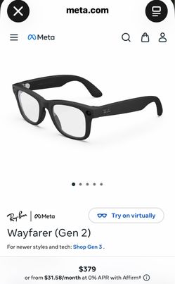 Ray-Ban Meta (Gen 2) Smart Glasses with Case