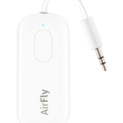 Twelve South AirFly Pro | Wireless Transmitter/Receiver with Audio Sharing for up to 2 AirPods/Wireless Headphones to Any Audio Jack for use on Airpla