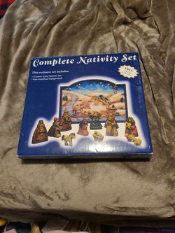 Vintage Roman Inc Parable 2002 Complete Nativity Set Christmas Creche