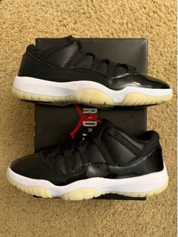 Size 9.5 (Worn once, comes with original box) - Air Jordan 11 low 72-10