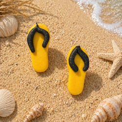 Flip Flop Sandals Handmade Polymer Clay Earrings