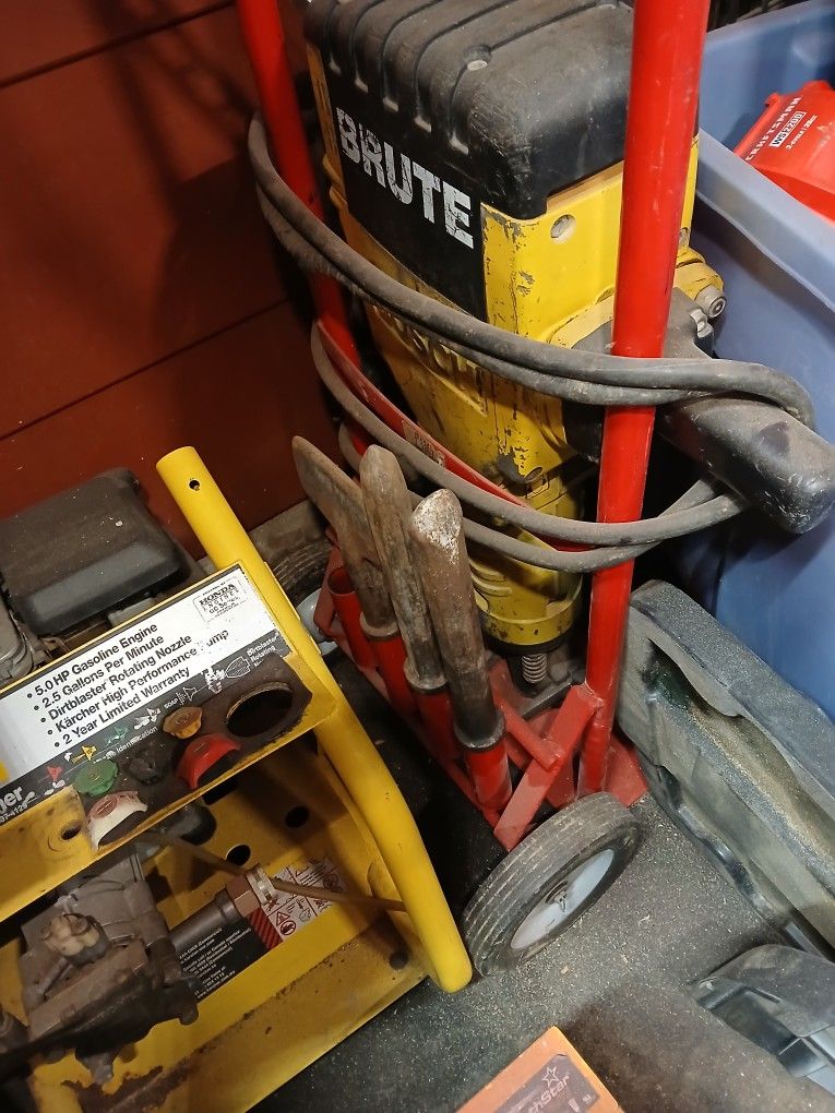 Nice Jackhammer $800. With Dolly And Bits